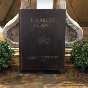Treasure Island Hollowed Book Box Secret Hiding